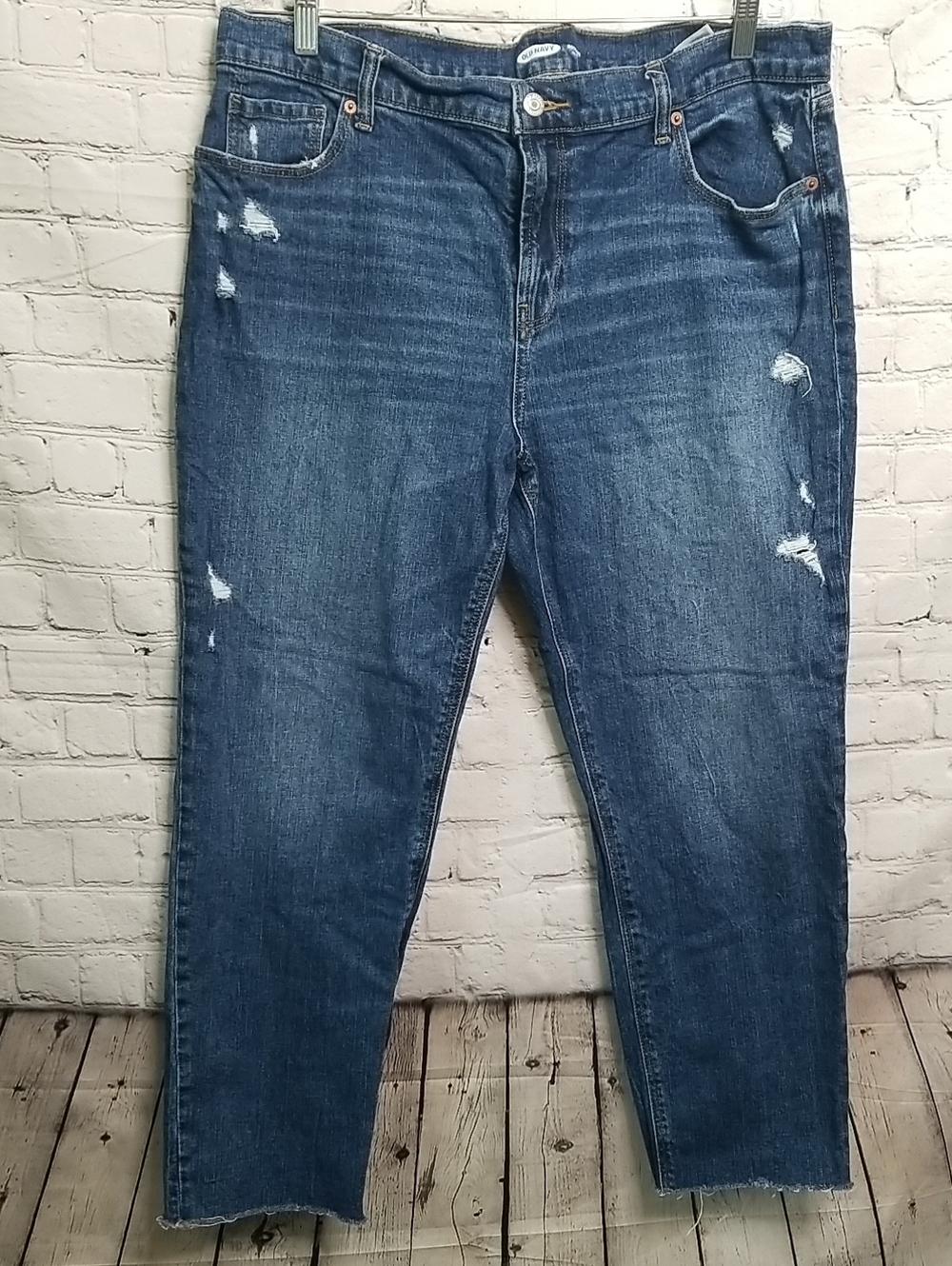 Old Navy Boyfriend Jeans Mid Rise Size 14 EUC